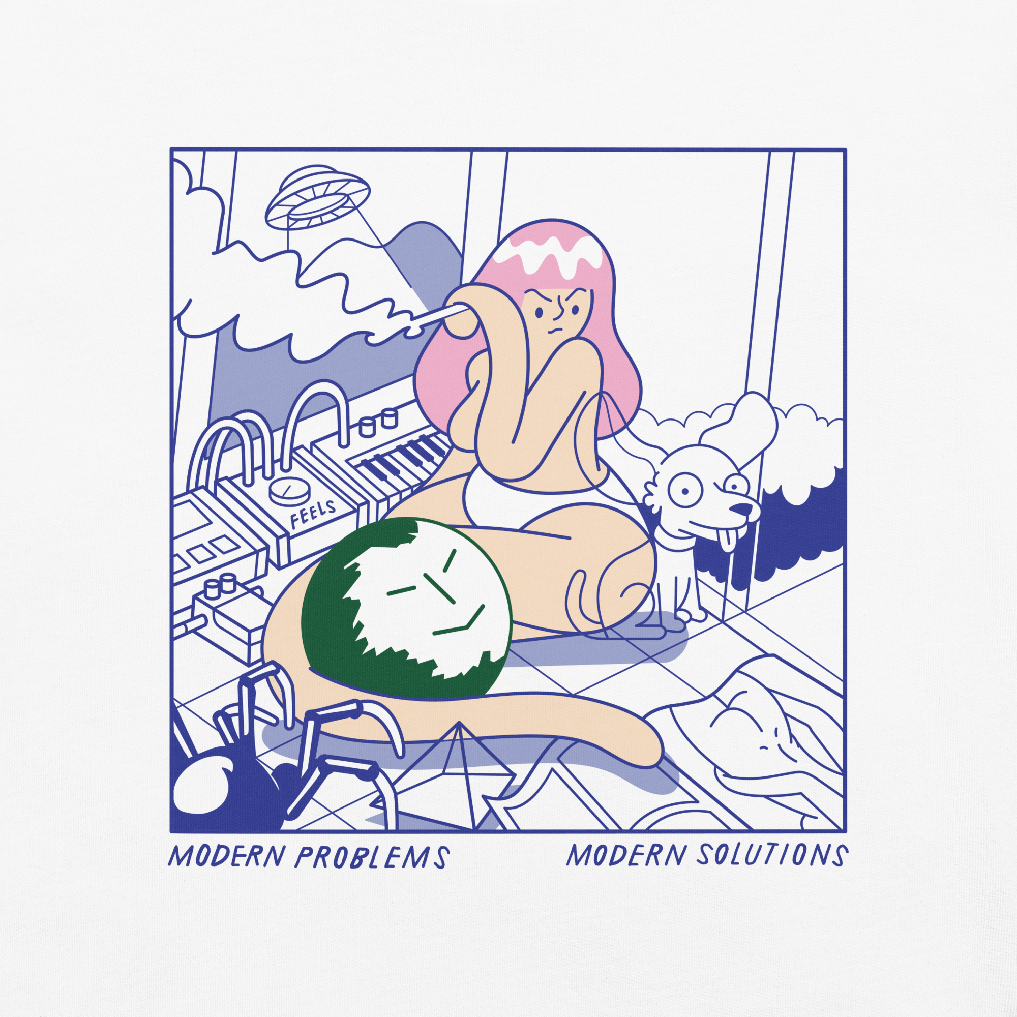 A GIRL AS BLUE AS THE OCEAN<br>Heavy Weight Tee - NEXT_ERROR