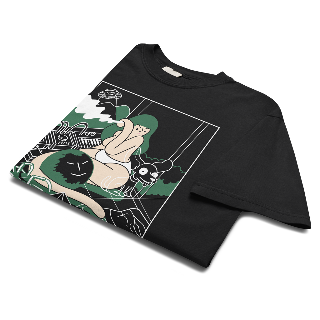A GIRL AS GREEN AS THE TREES<br>Heavy Weight Tee