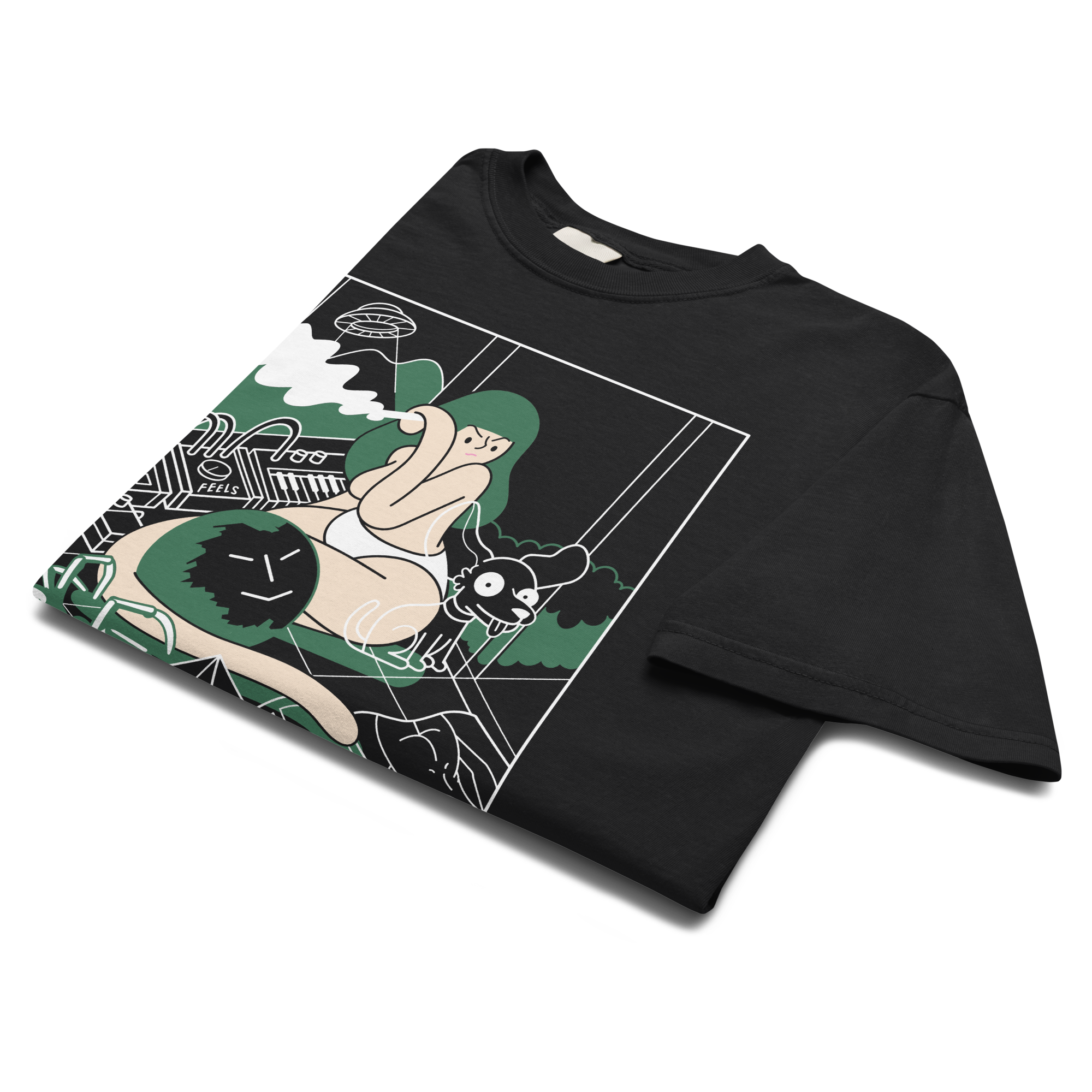 A GIRL AS GREEN AS THE TREES<br>Heavy Weight Tee