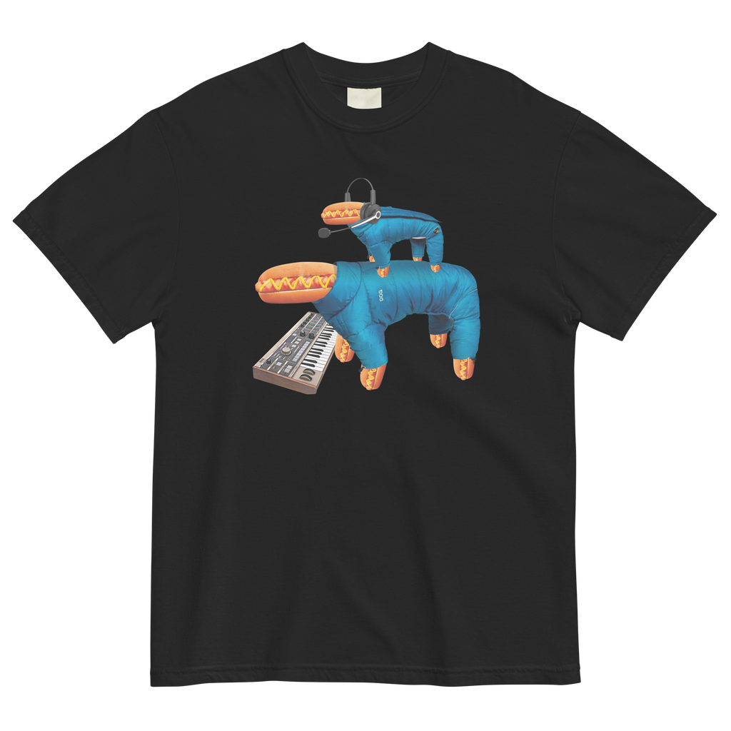 HERE COME THE WARM DOGS<br>Heavy Weight Tee - NEXT_ERROR