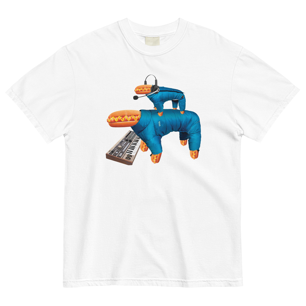 HERE COME THE WARM DOGS<br>Heavy Weight Tee - NEXT_ERROR