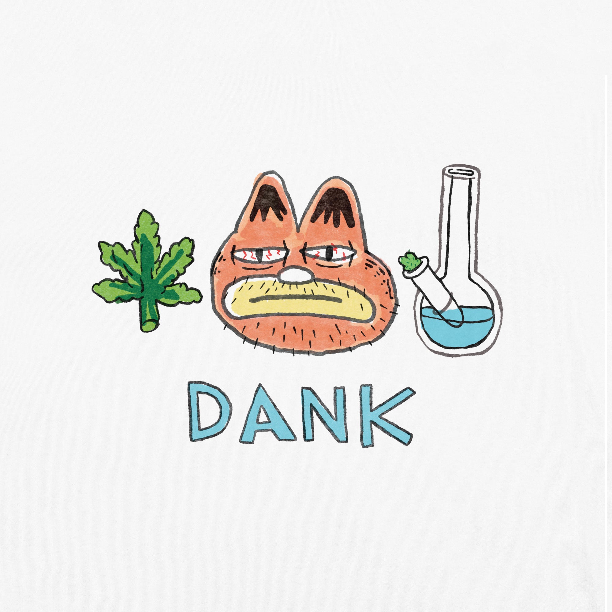 IT'S DANK - WHITE<br>Heavyweight Tee