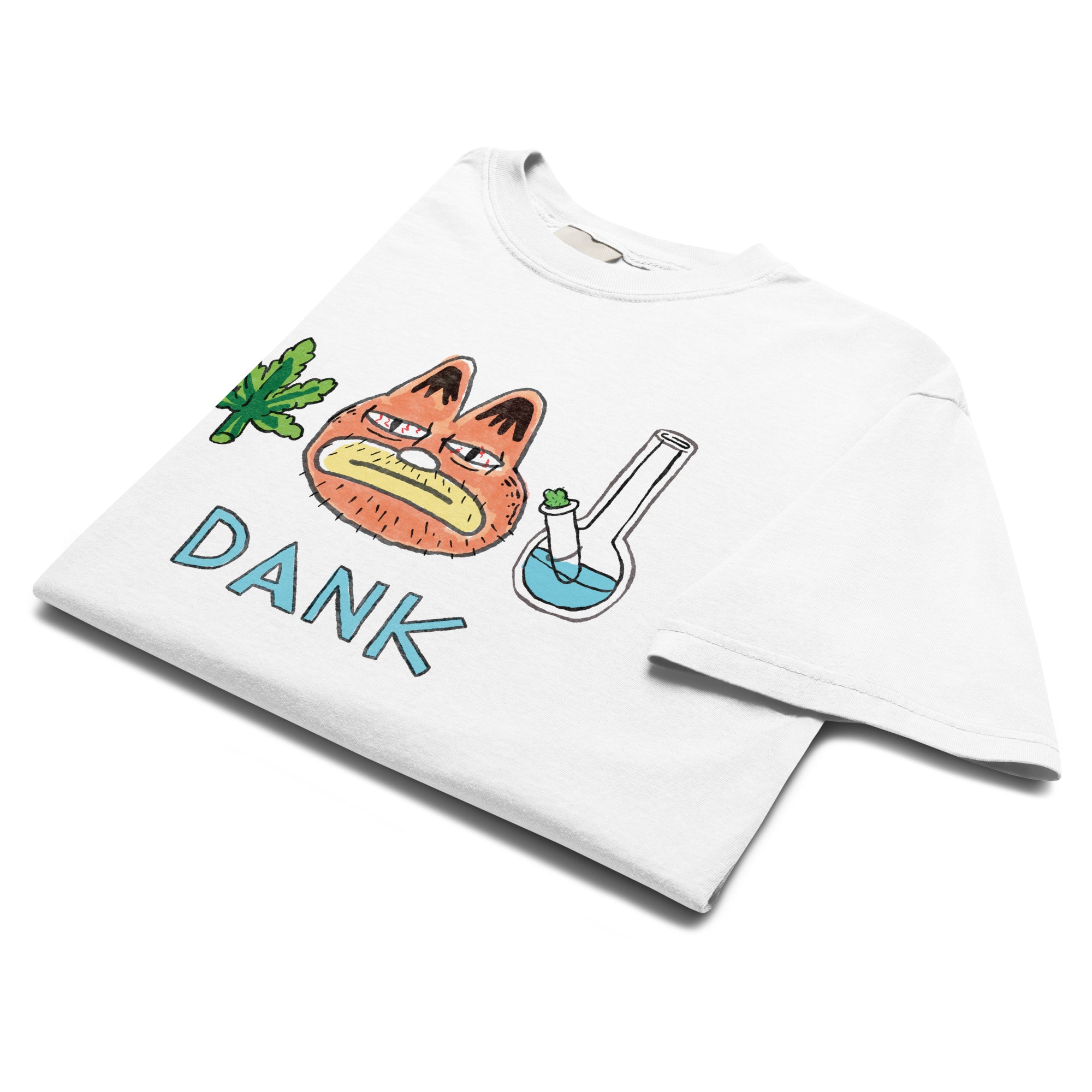 IT'S DANK - WHITE<br>Heavyweight Tee