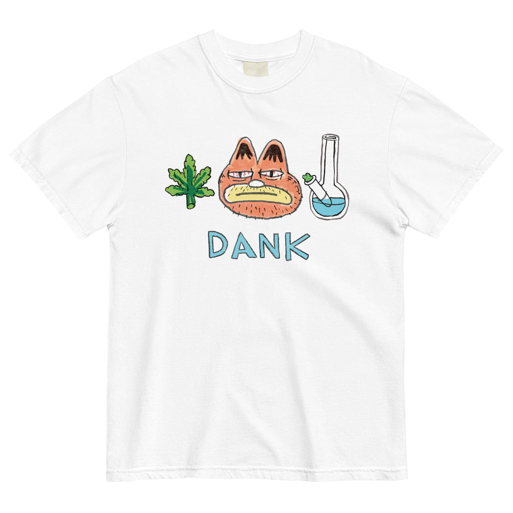 IT'S DANK - WHITE<br>Heavyweight Tee