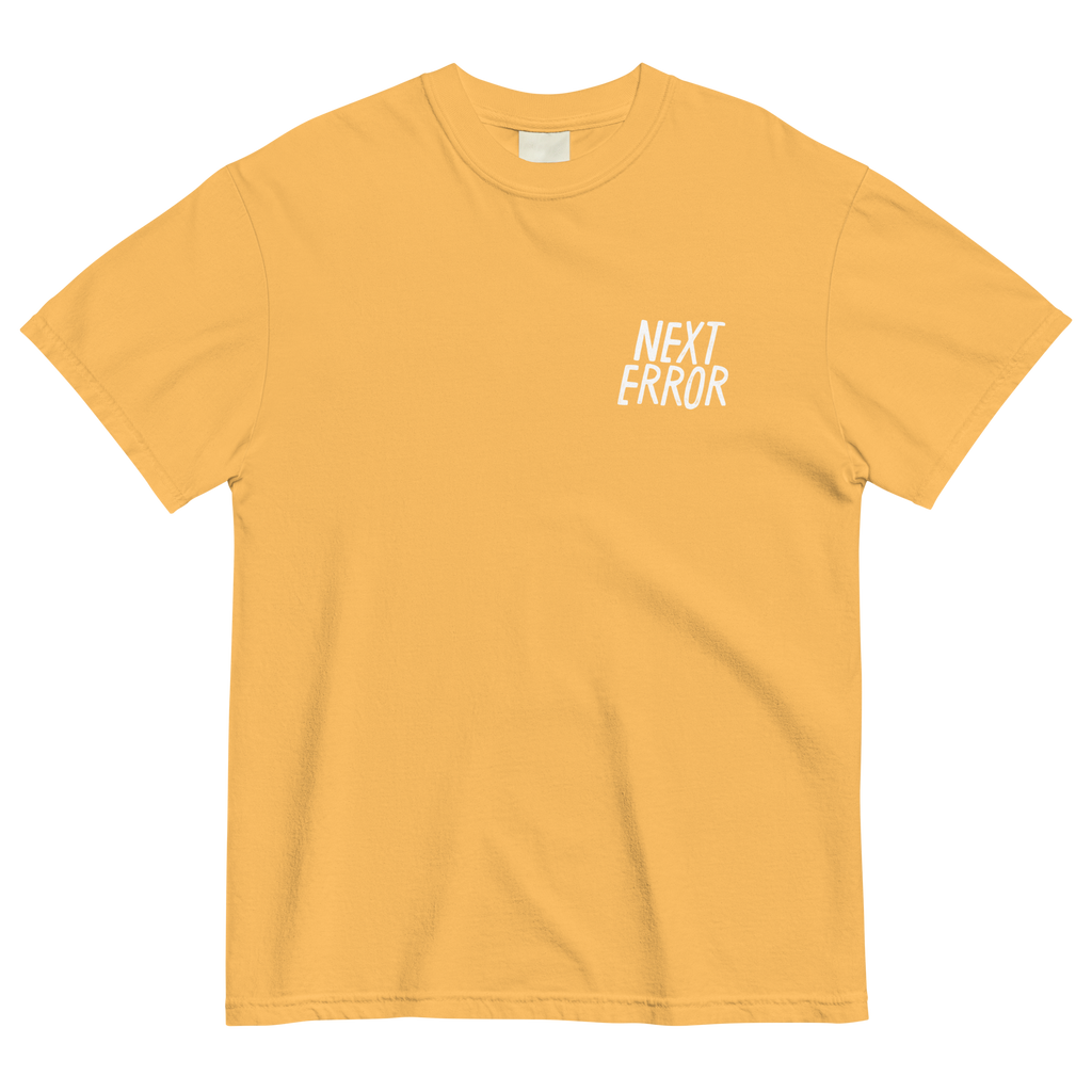 CHOOSE YR OWN ADVENTURE N.E LOGO<br>Heavy Weight Tee - NEXT_ERROR